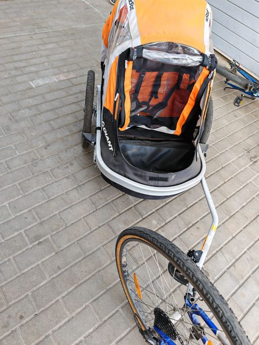 przyczepka rowerowa giant peapod duo- na 2 dzieci