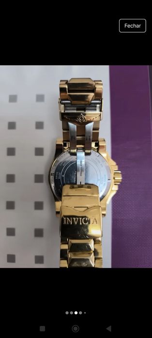 Relógio dourado INVICTA