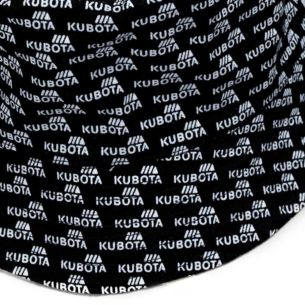 Kapelusz Bucket Hat Kubota Easy Czarny Biały