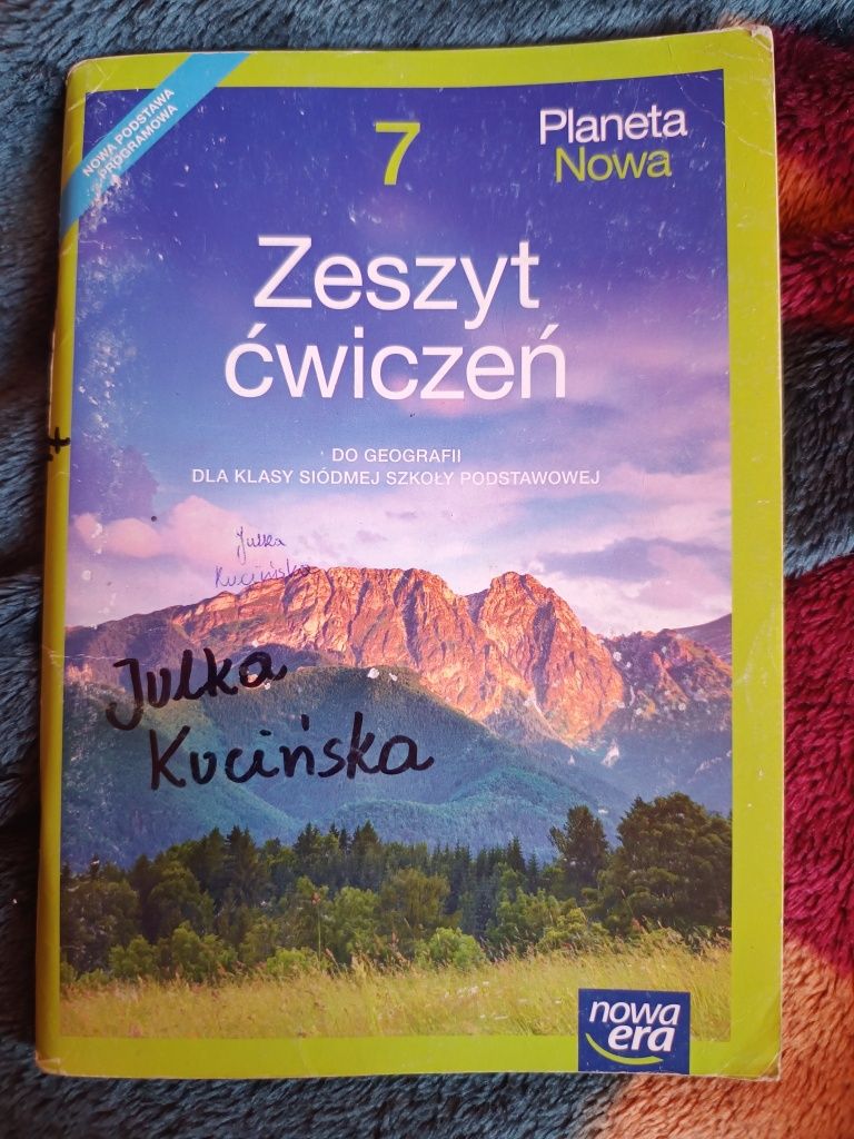 Zeszyt ćwiczeń klasa 7do geografii