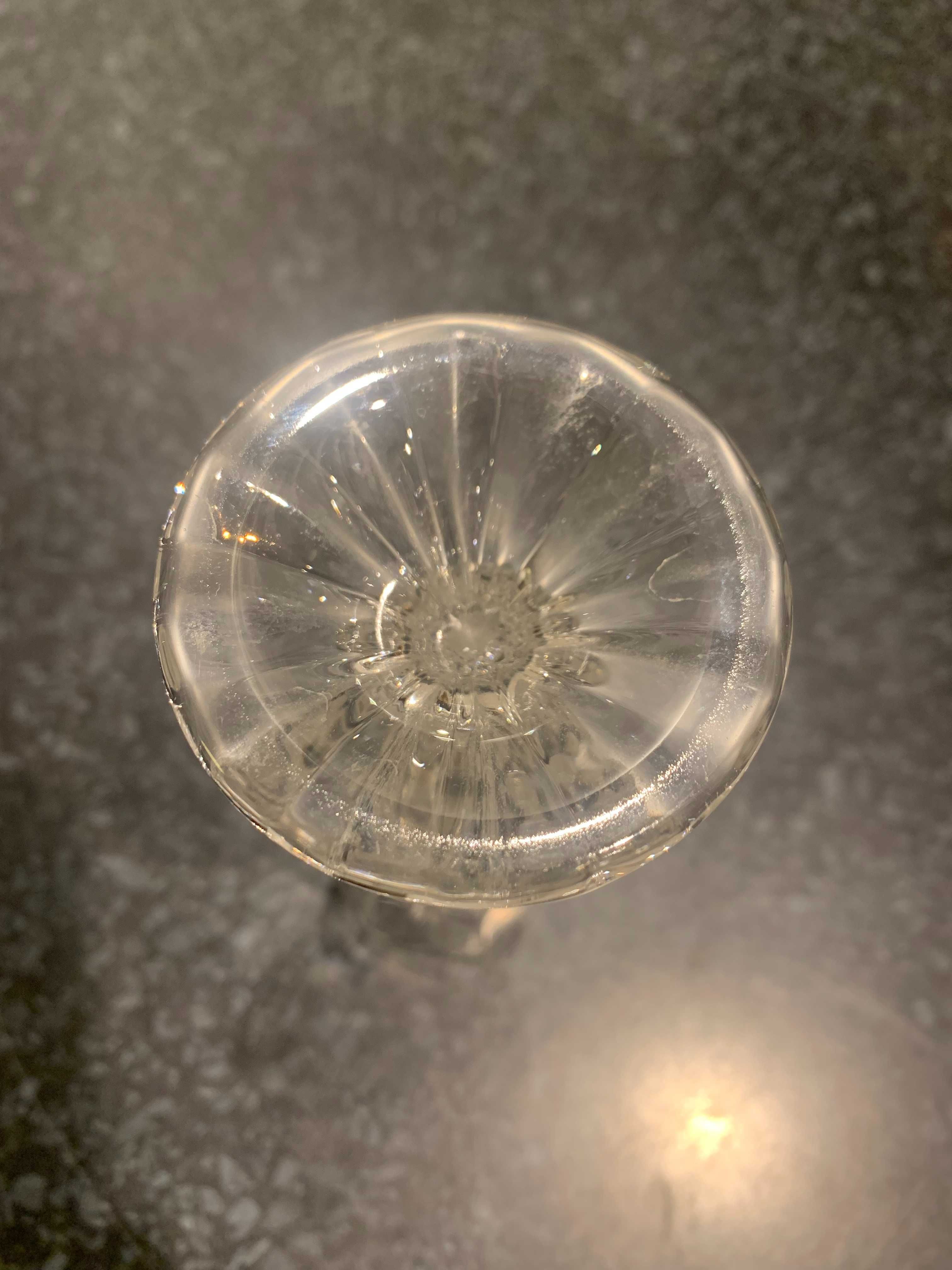 Wazon wazonik ze szkła kryształowego 17 cm bez wad stare szkło prl