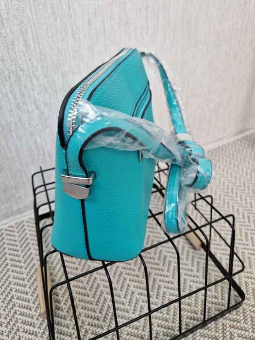 NOWA  turkusowa torebka listonoszka eko skóra