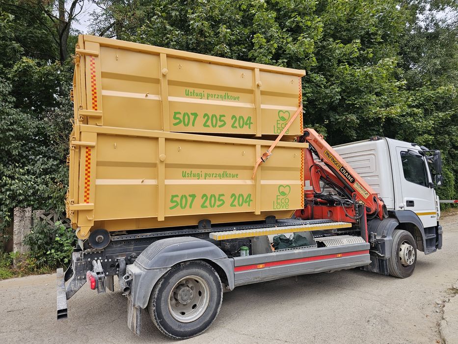 Odbiór gruzu, odpadów- Kontenery, Bigbagi