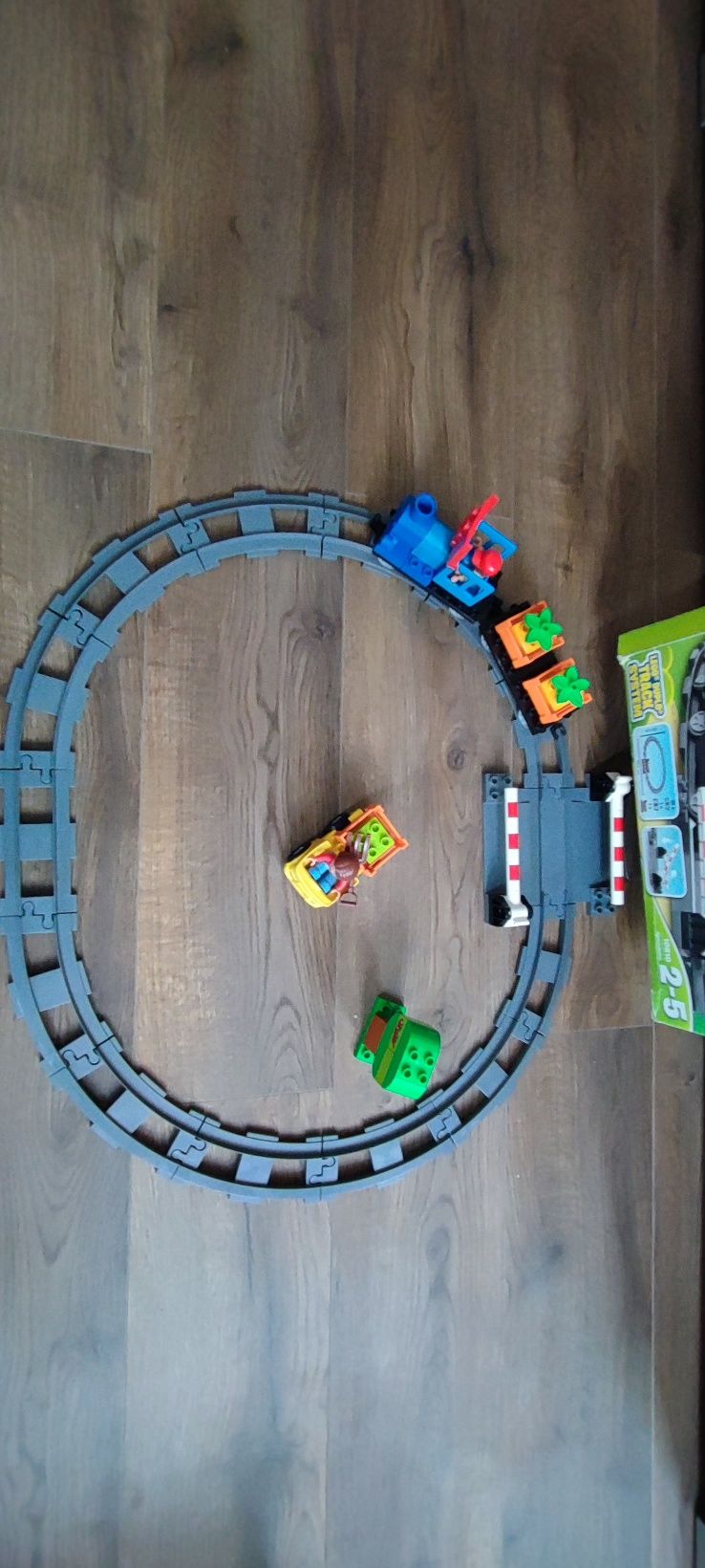 LEGO Duplo 10810 Lokomotywa tory kolejowe klocki przejazd 2-5