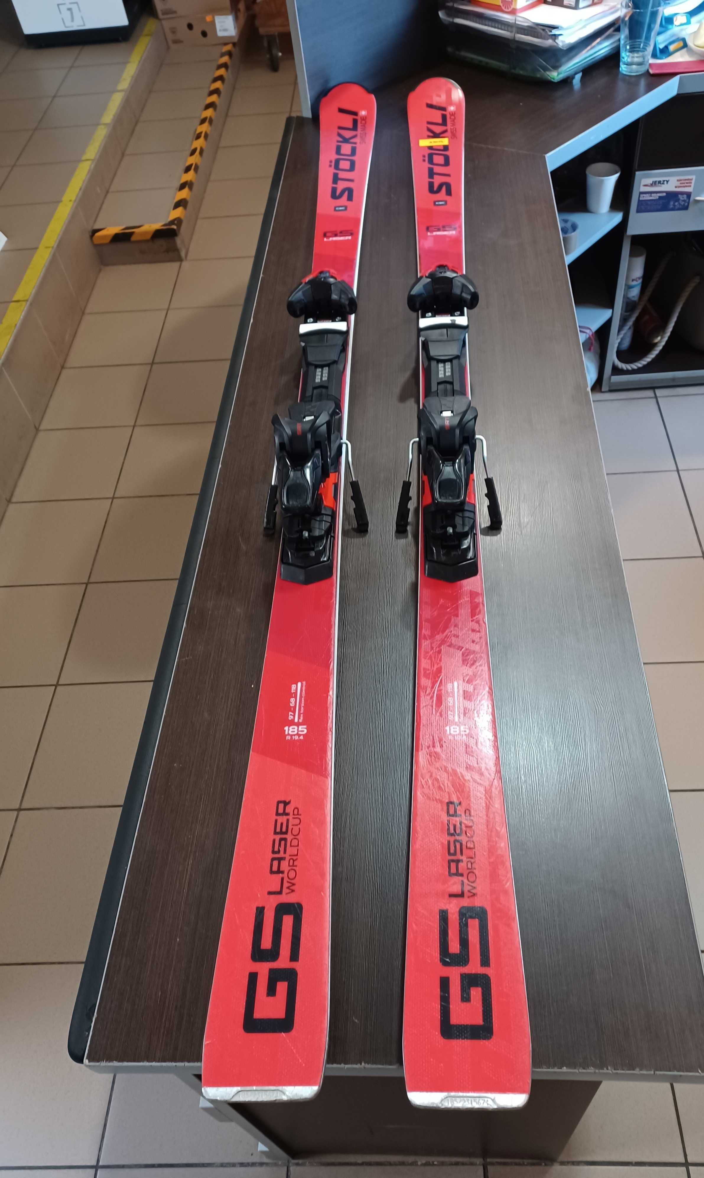 Narty Stockli LASER  WOLRDCUP GS 185cm N-09