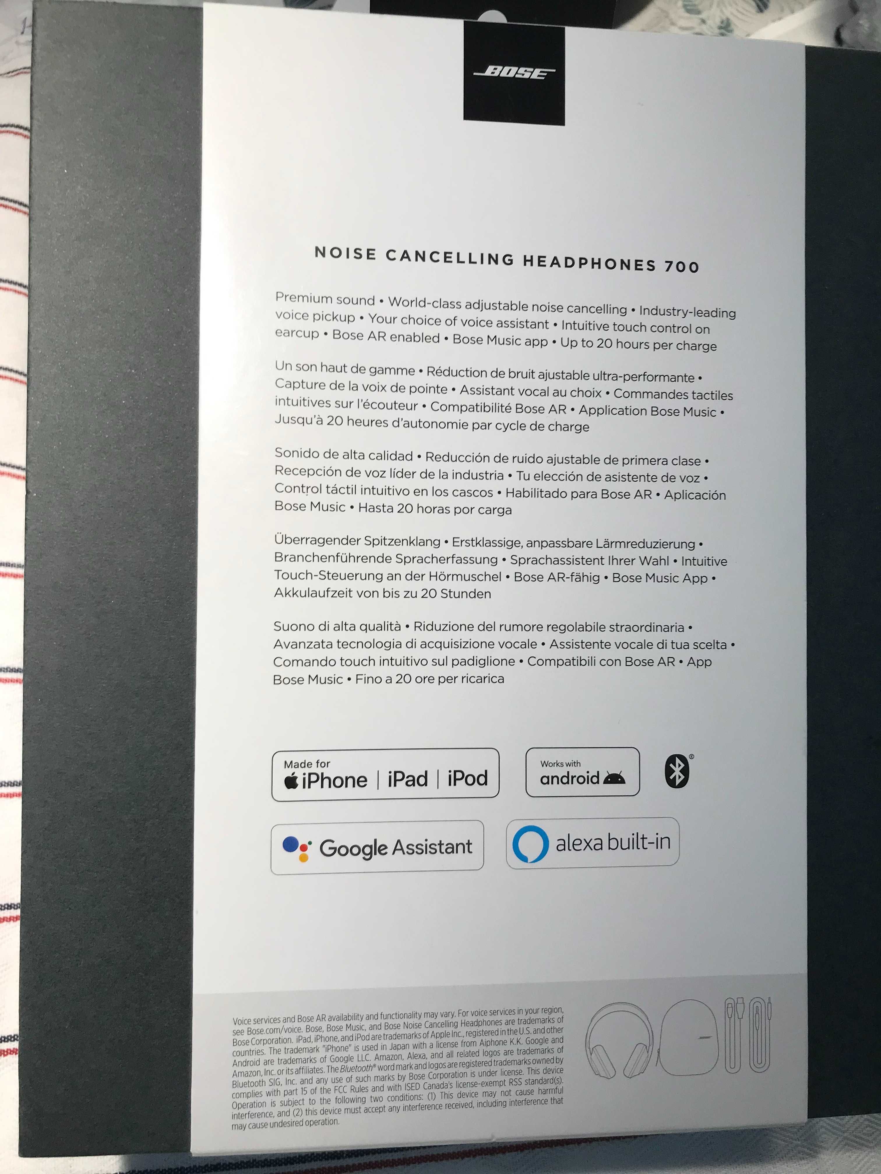 Słuchawki bezprzewodowe Bose 700 Noise Cancelling – z paragonem