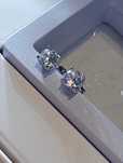 Муассанит GRA 1.00 ct , 2*0.5 ct 925 проба