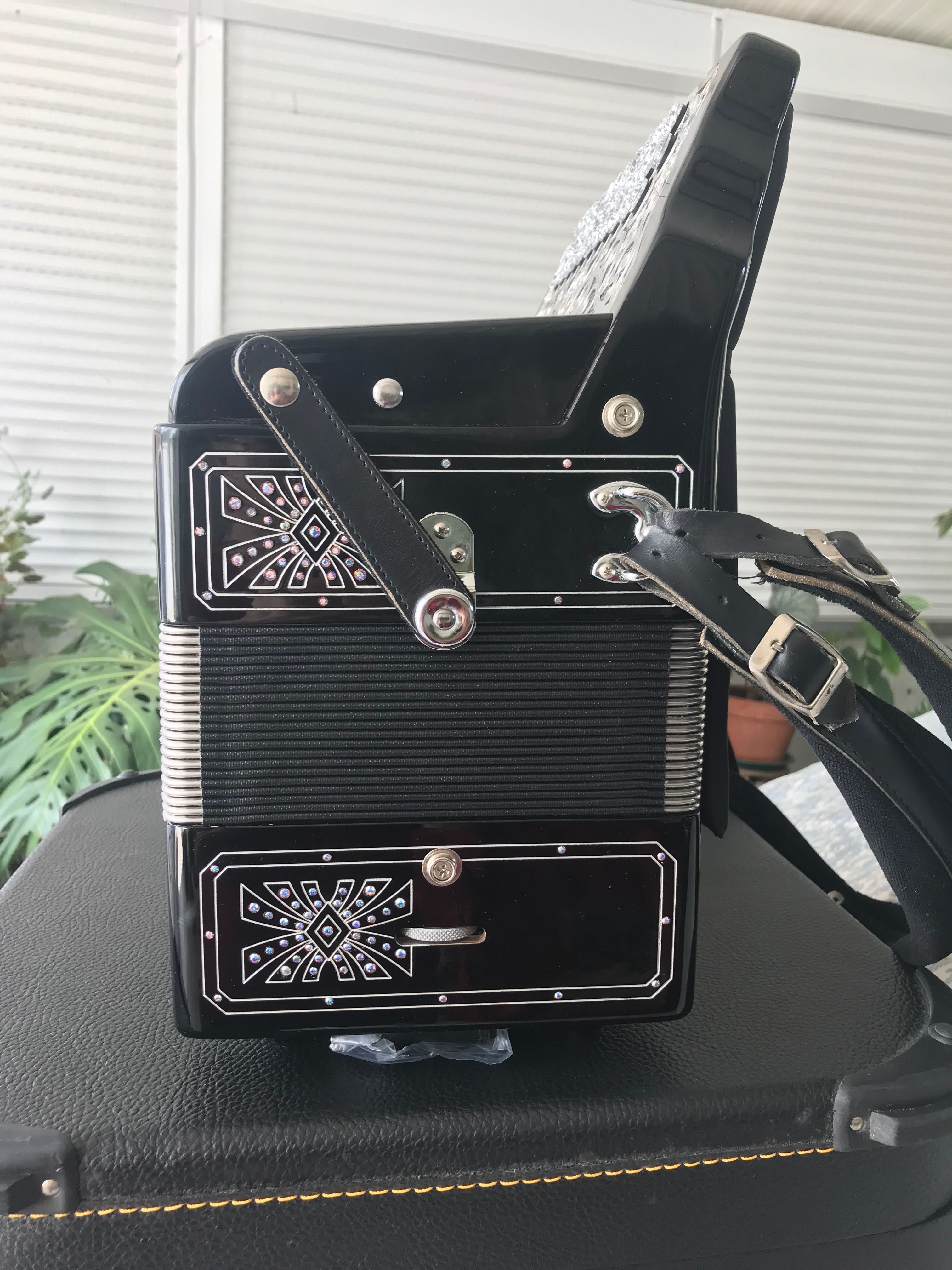 Vendo concertina semi nova em FA LA RE com música especial artesal