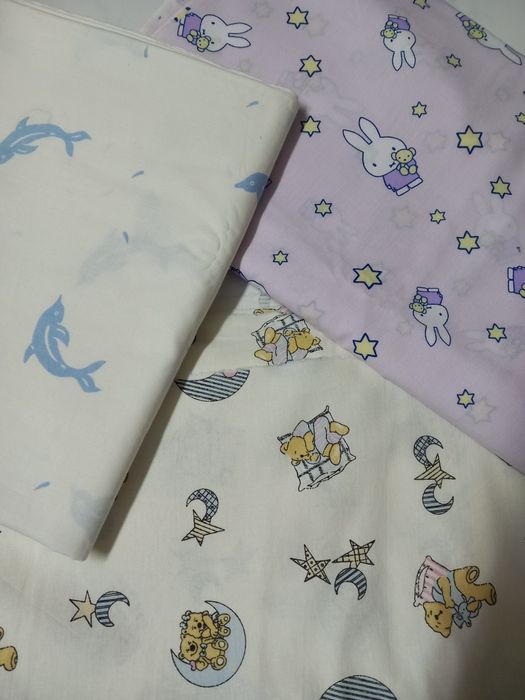 Retalhos de tecidos infantis (NOVOS)