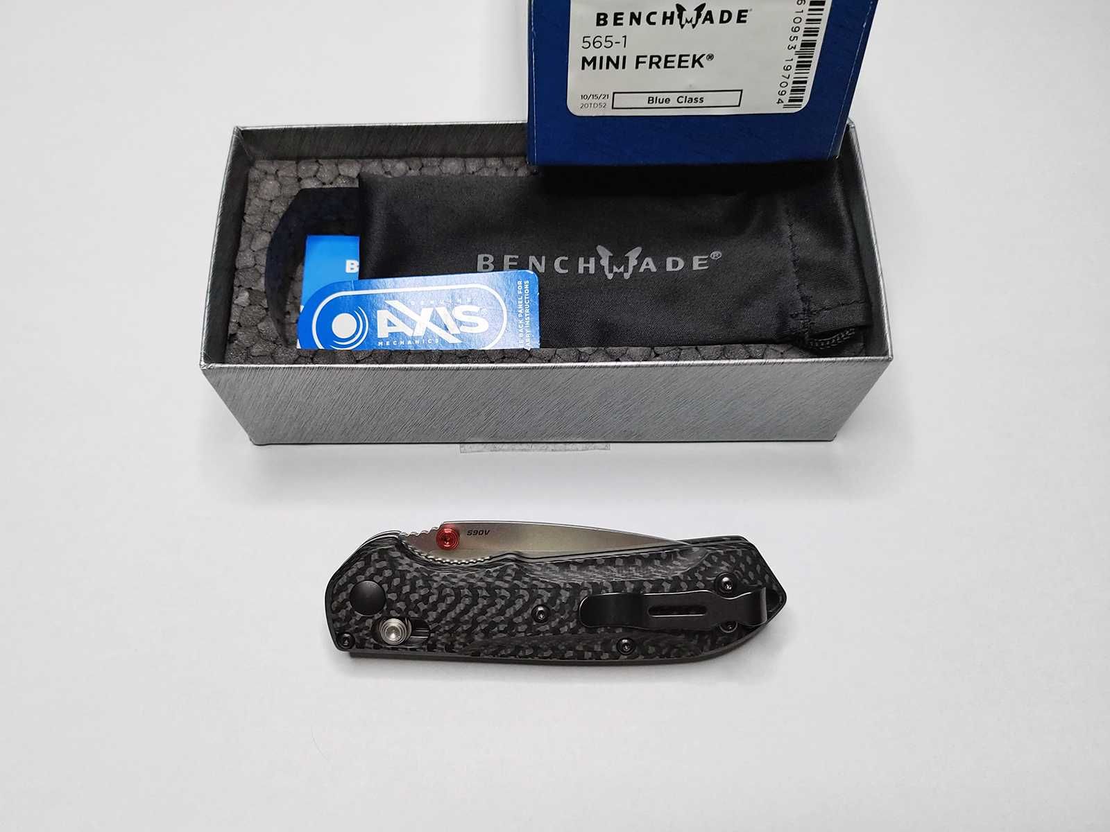 Нож Benchmade 565-1 Mini Freek Carbon Fiber S90V - Оригинал, USA