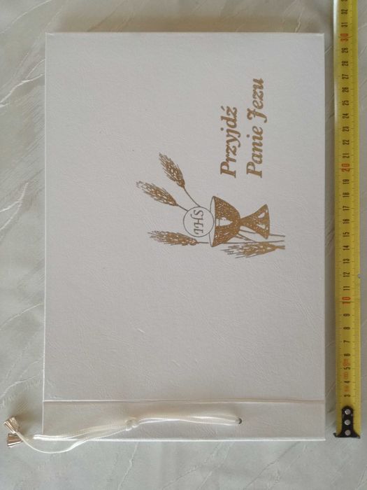 Album retro pamiątka I Komunii Świętej - Przyjdź Panie Jezu