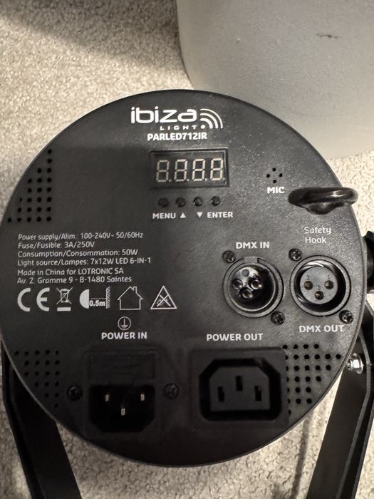 Reflektor LED PAR RGBAW Ibiza nieuzywany