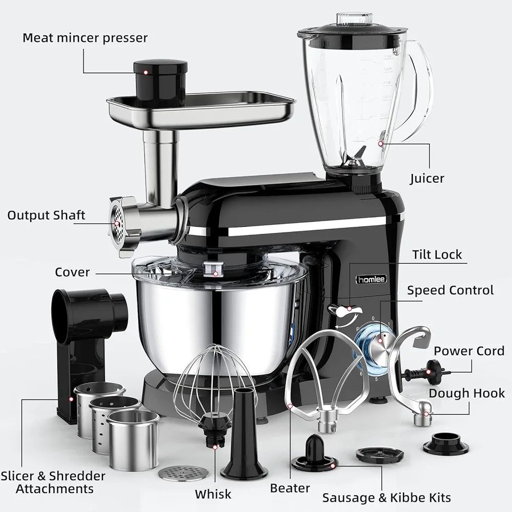 Homlee Wielofunkcyjny robot kuchenny 1800 W, blender Professional