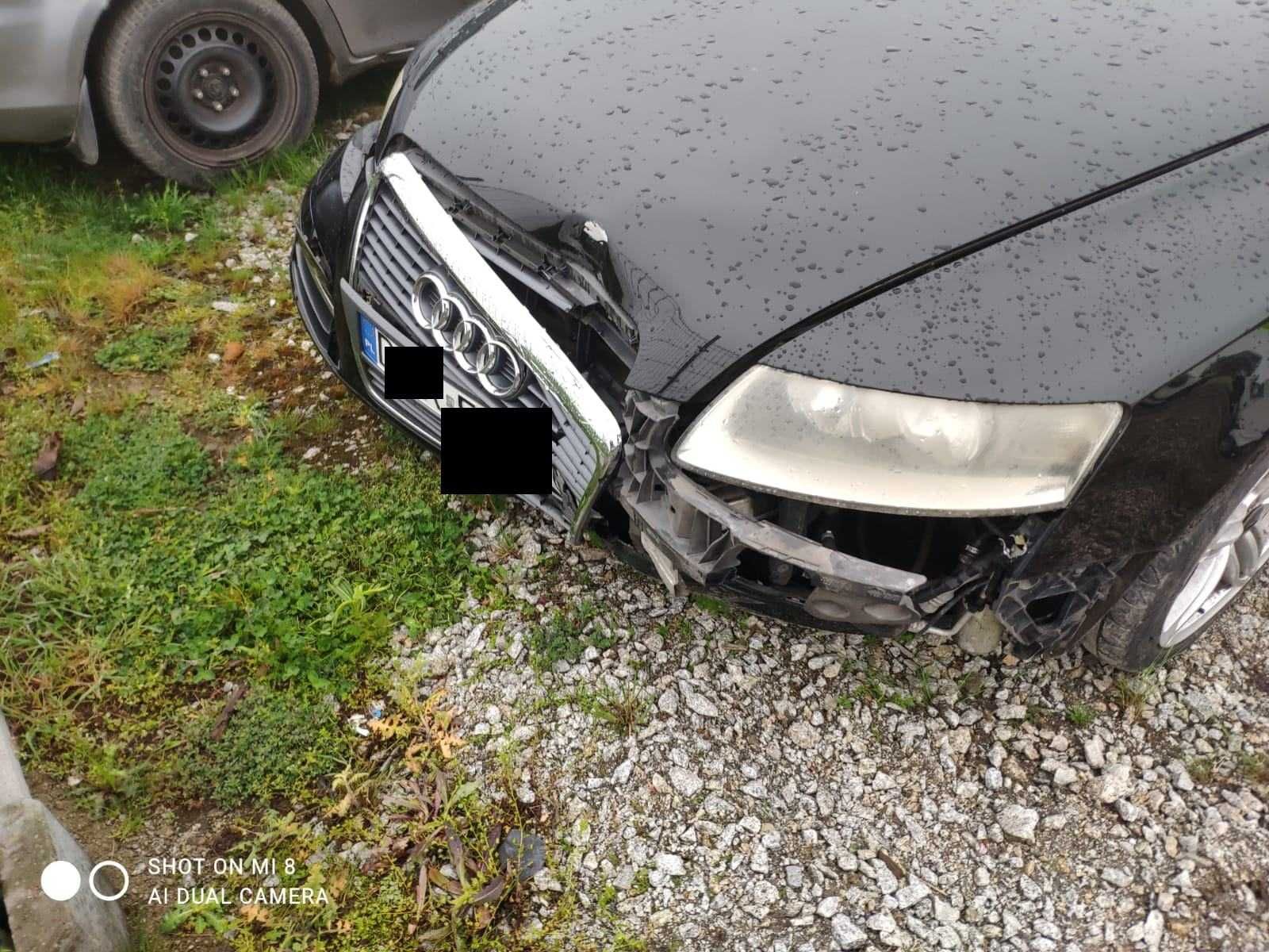 Audi A6 C6, silnik v6 2400 cm3, automat, uszkodzony po kolizji