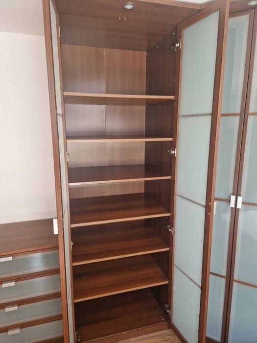 Meble do sypialni IKEA HOPEN - 2 szafy, komoda, łóżko