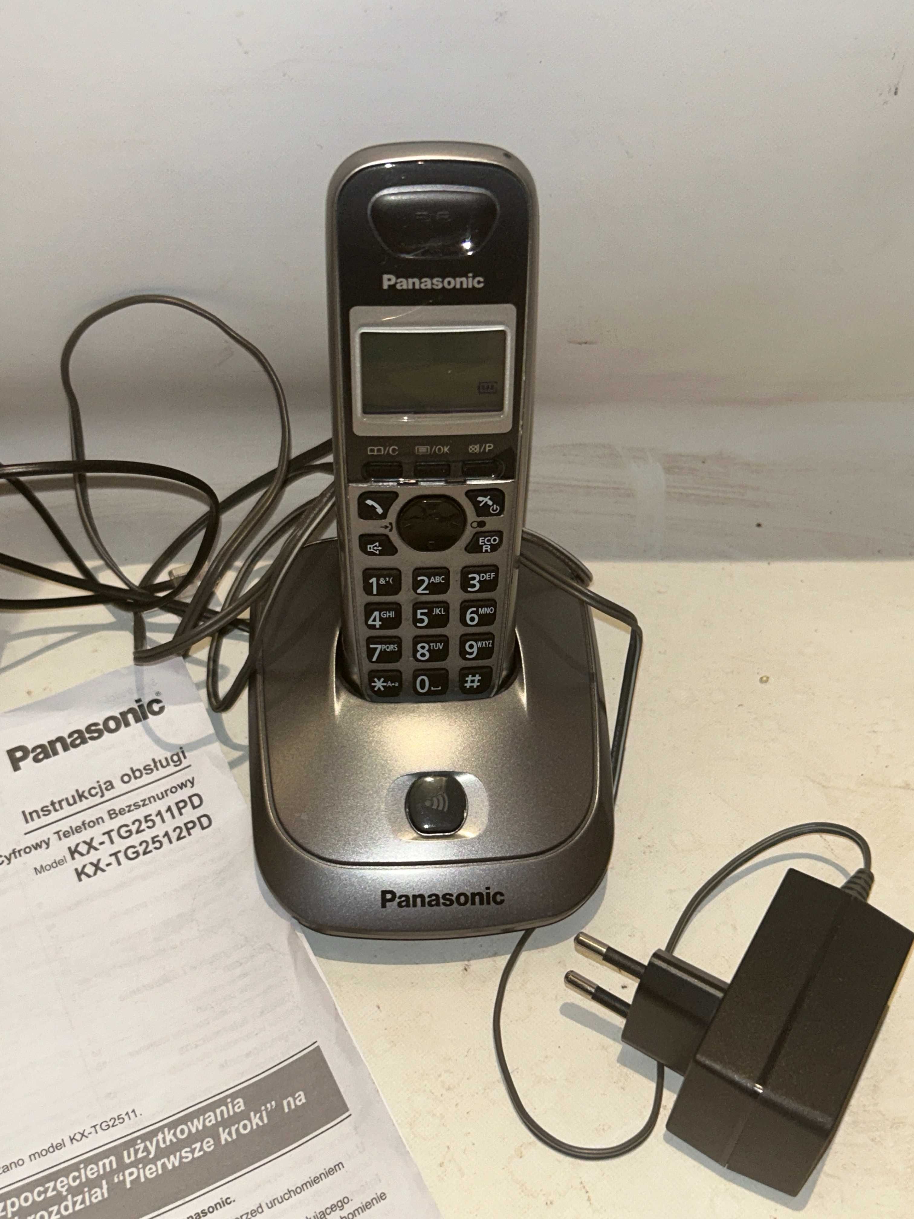 Telefon bezprzewodowy Panasonic KX-TG2511 - BDB !