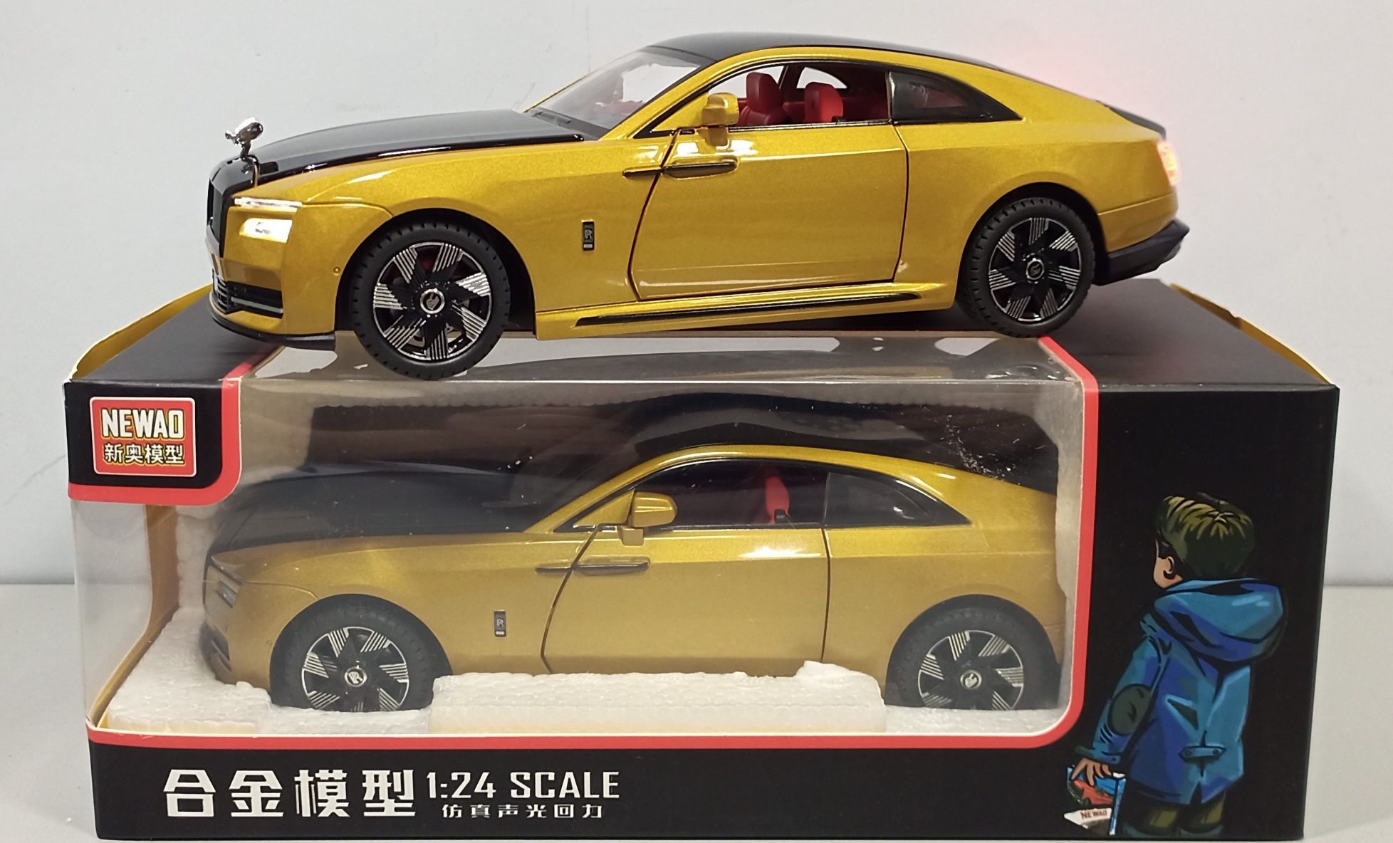 Rolls-Royce SPECTRE модель 1:24 NEWAO Toys. Металл, звук, свет.