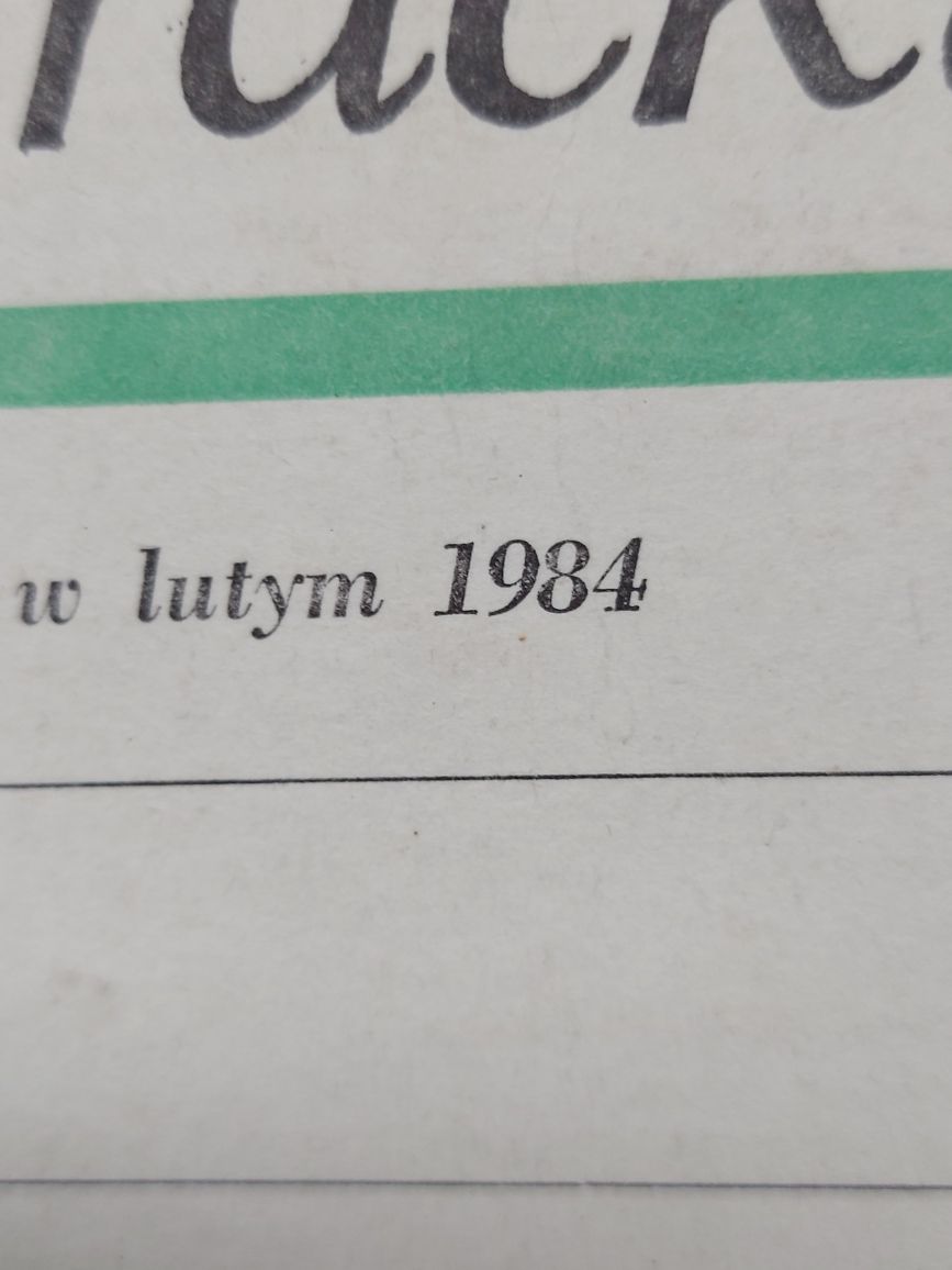 Książka Miesięcznik Literacki 1984rok