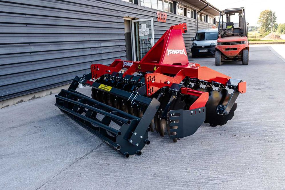 Wyprzedaż!! Brona talerzowa MEDIUM 3,0m 560mm wał JANPOL