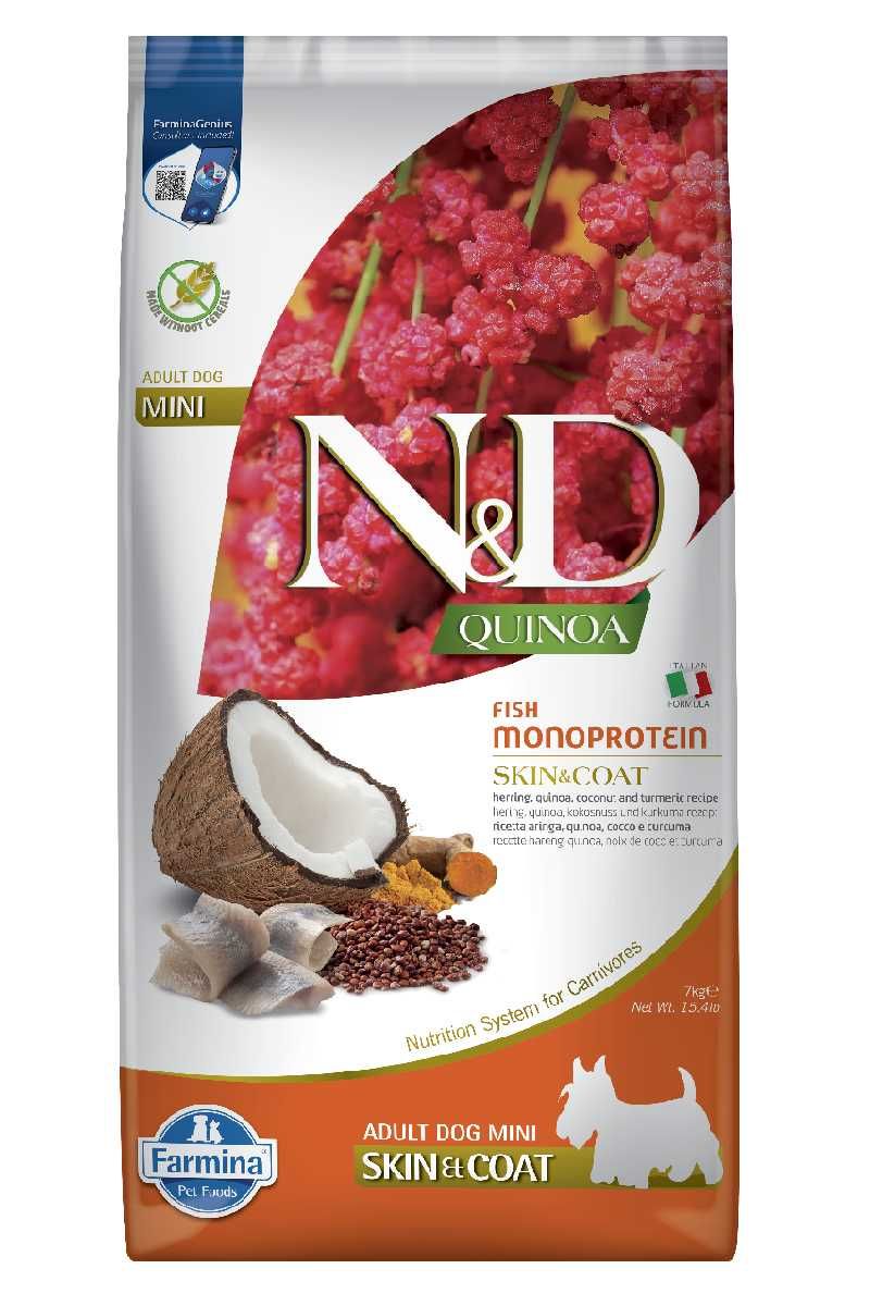 Farmina Dog N&D Quinoa Skin & Coat Adult Mini herring 7 kg