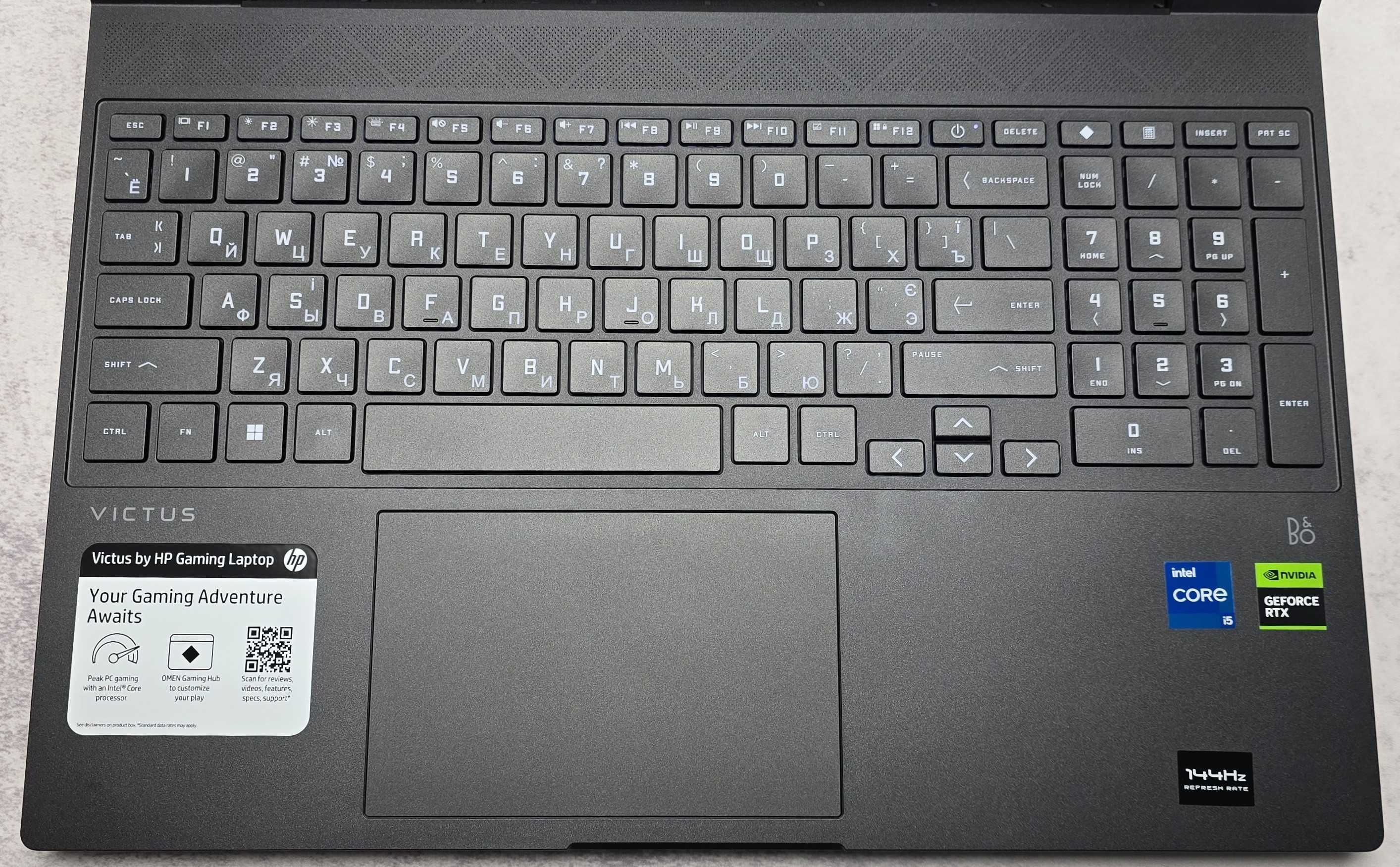 Ноутбук 15.6" HP VICTUS 15-FA1030NR i5-12450H 16/512 144Hz RTX2050 4Gb