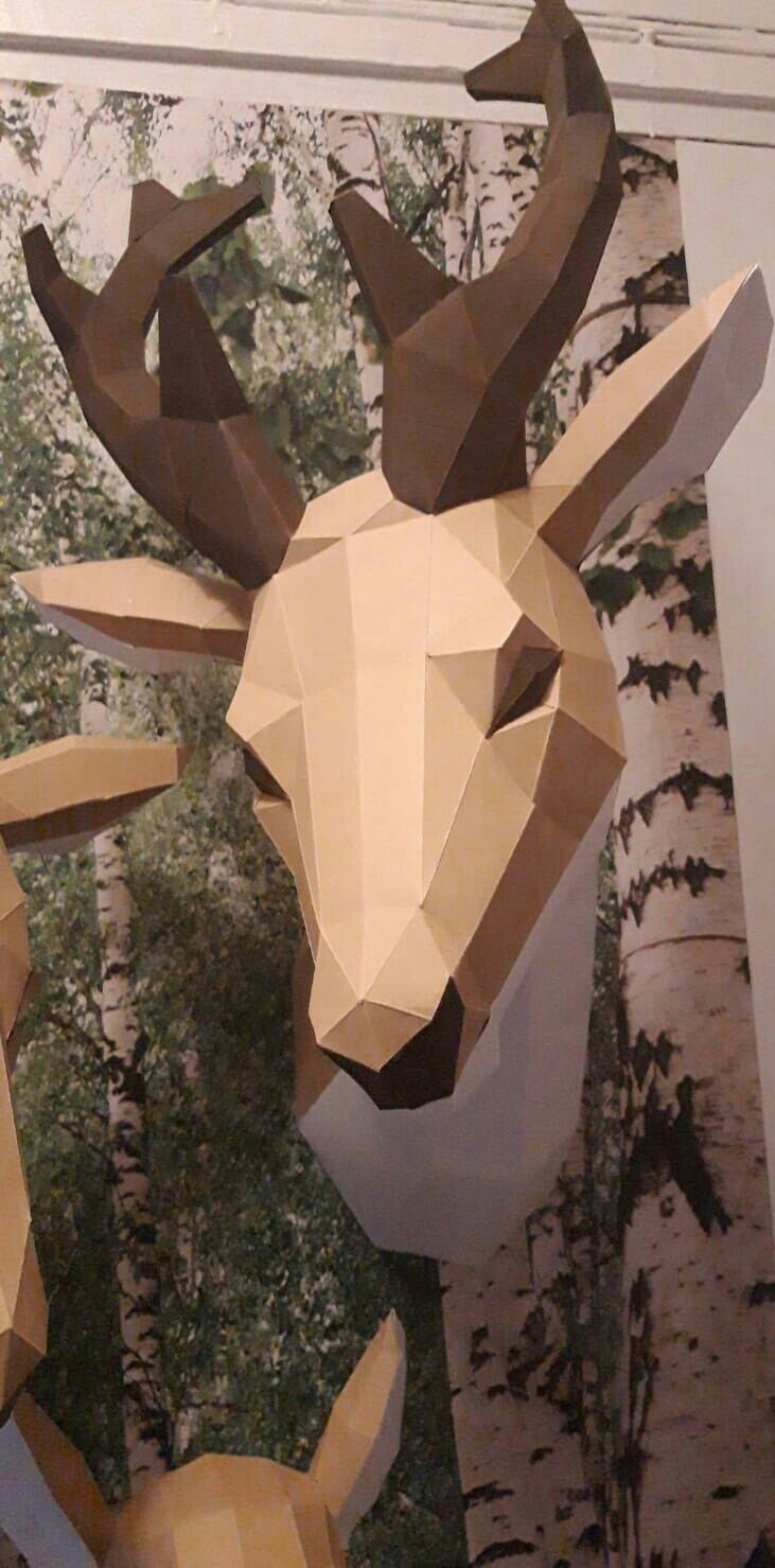 Rodzina jeleni ( dowolna kolorystyka)- dekoracja,  papercraft