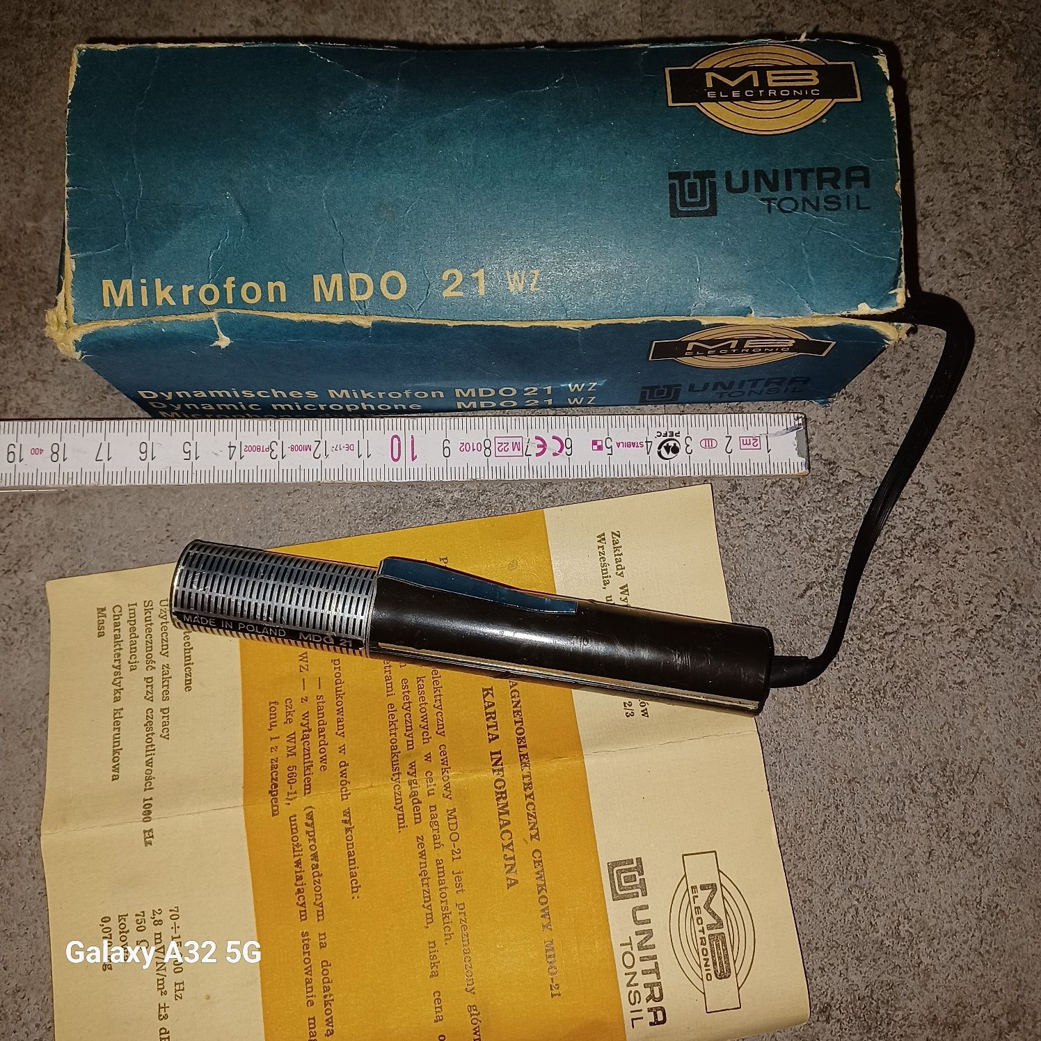 Mikrofon UNITRA MDO 21 WZ