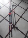 Komplet narty biegowe 160cm, buty r.36, kije SKOL jak nowe