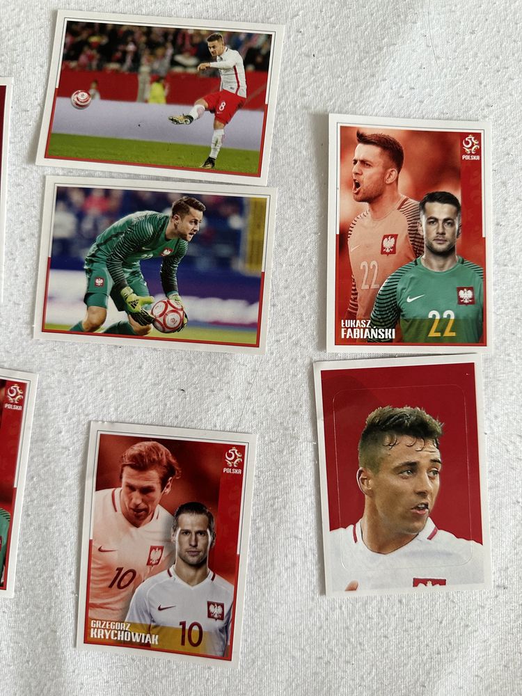 Naklejki piłkarzami reprezantacji nożna panini karty kolekcjonerskie