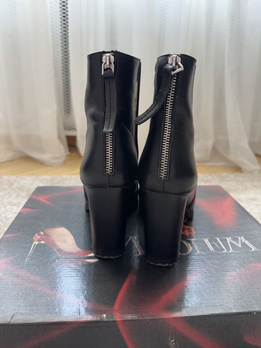 Шкіряні черевики, утеплення натуральна овчина, розмір 39