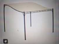 Pergola zadaszenie tarasu 297cm x 297cm x 245 cm