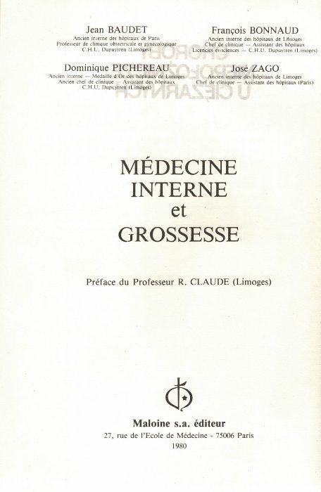 Choroby niepołożnicze u ciężarnych J. Baudet F. Bonnaud D. Pichereau