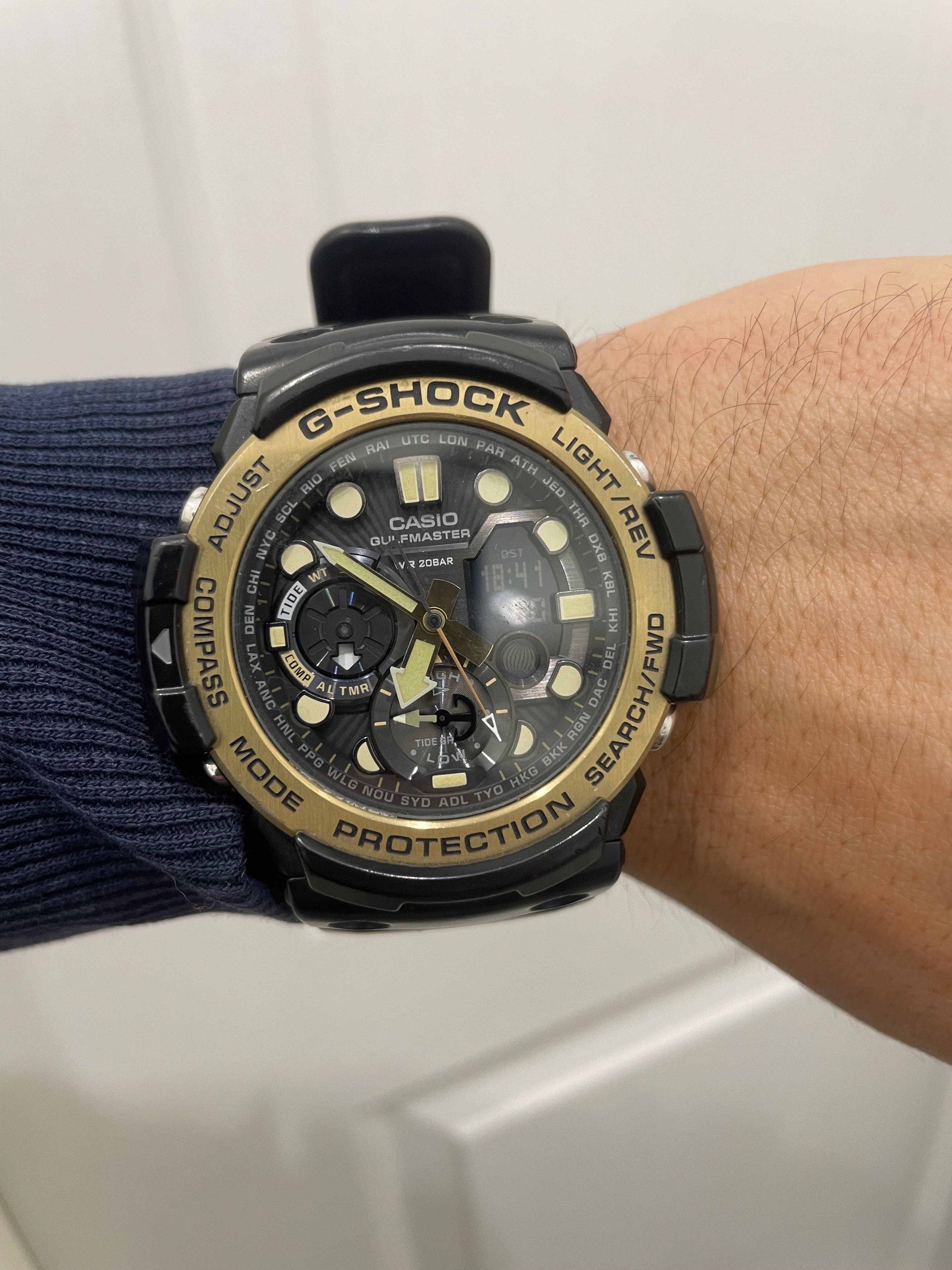 Casio g-shock gulfmaster GN-1000 gold