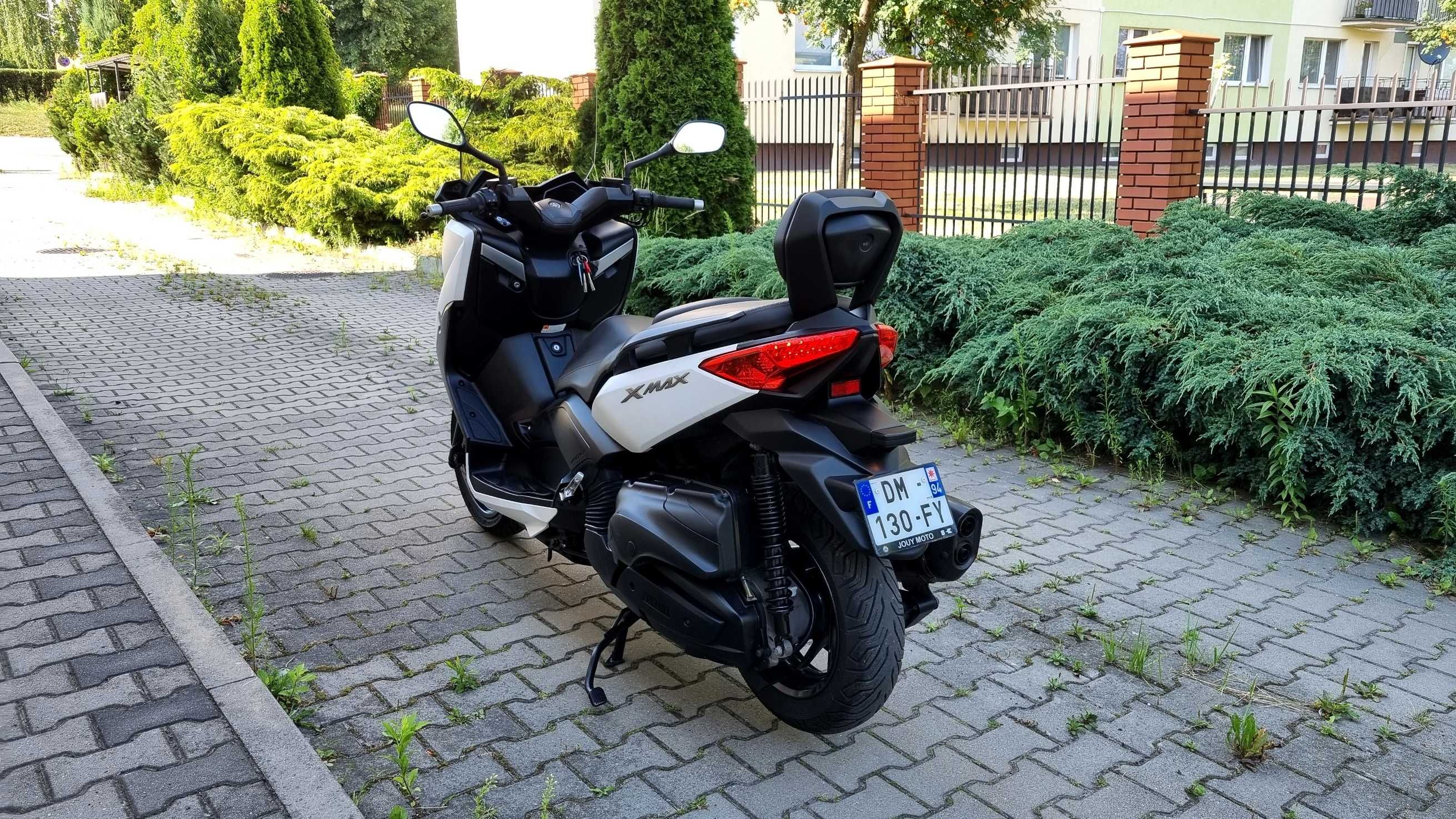 Yamaha X-max 400 xmax Akrapovic, grzane manetki, oparcie, LED, ABS,