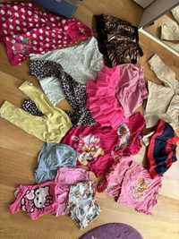 Zestaw ubran dla dziewczynki na wiosne 104 plaszczyk spodniczka