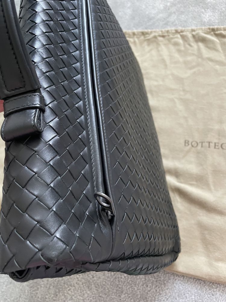 Портфель из кожи черный мужской Bottega Veneta оригинал