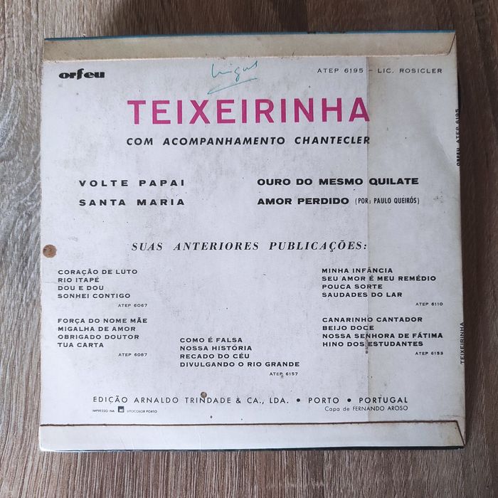 Vinil EP Teixeirinha