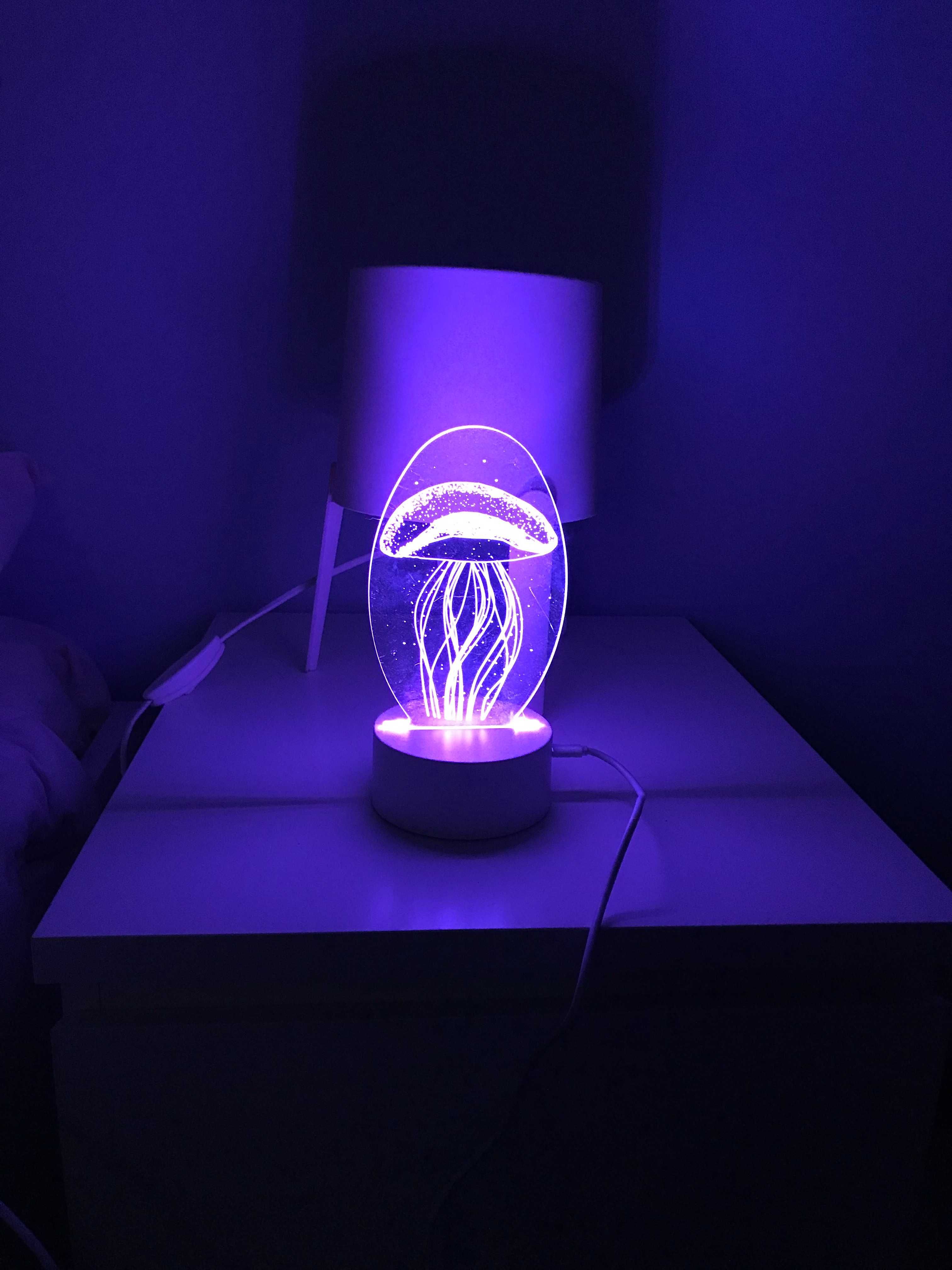Lâmpada decorativa 3D