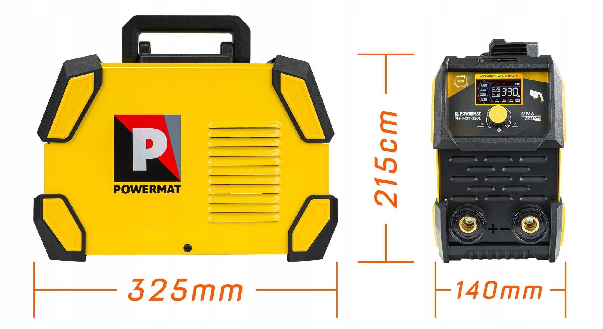 Spawarka inwertorowa inwerterowa lcd mma pulse tig-lift 330a igbt