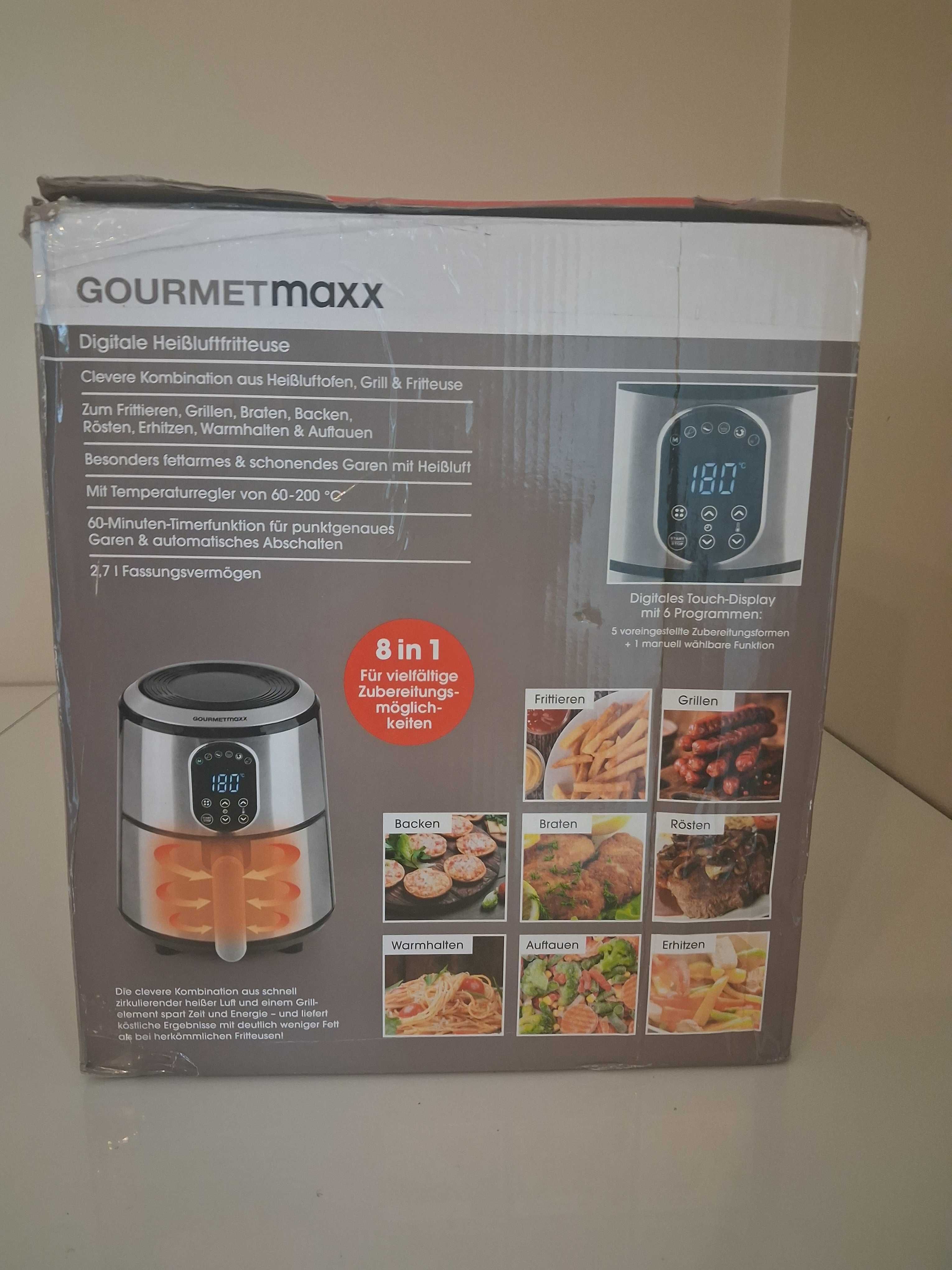 Gourmet MAXX Cyfrowa frytownica 8w1 na gorące powietrze