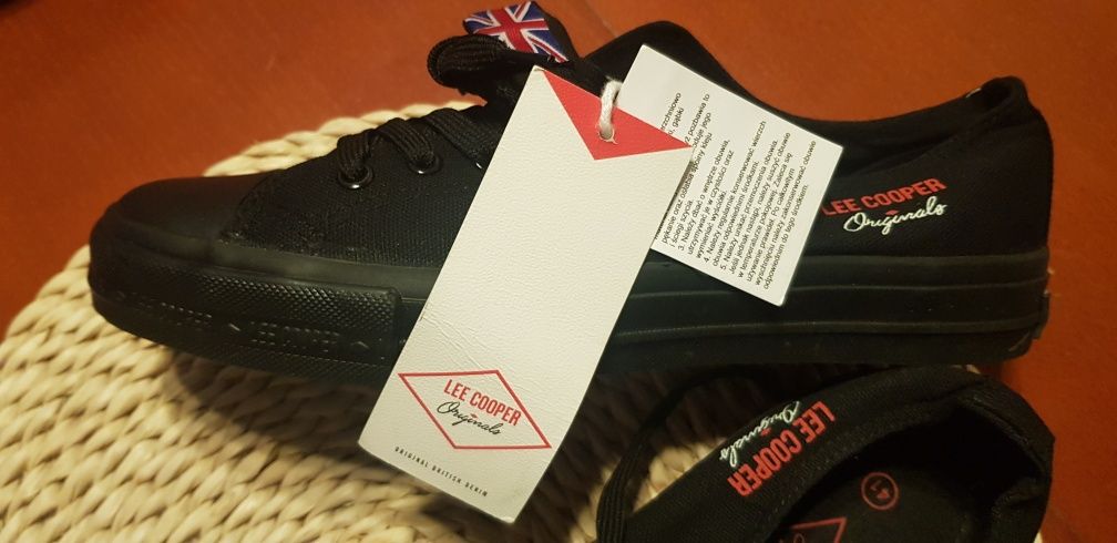 Lee cooper trampki 41 nowe metki czarne wiosna damskie męskie