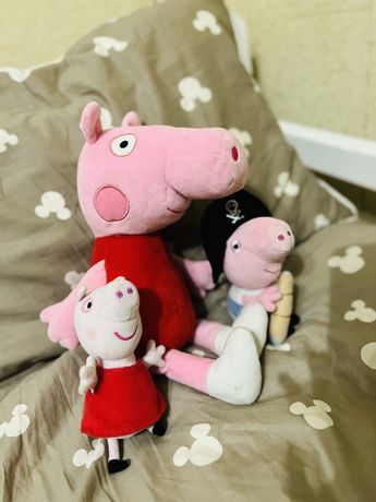 Свинка Пеппа, мама и братик мягкие игрушки
