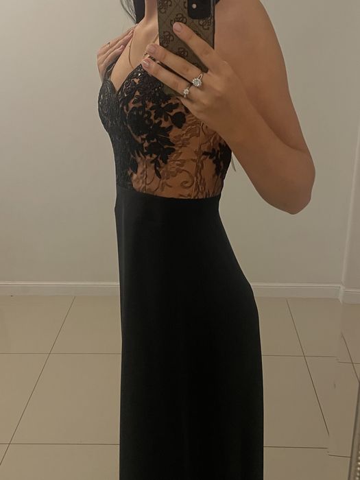 Sukienka Inubia czarna 36 nowa z metką Emo studniówka