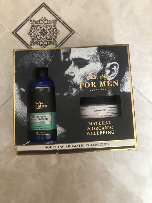 Чоловічий подарунковий набір шампунь+ воск для укладки волосся