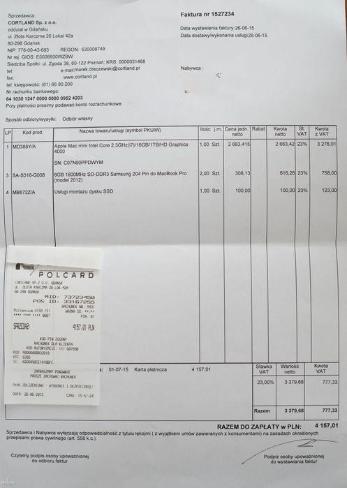 Mac mini late 2012 Intel core i7 (quadcore) 16GB RAM / 512 SSD
