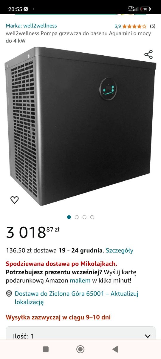 Pompa grzewcza do basenu