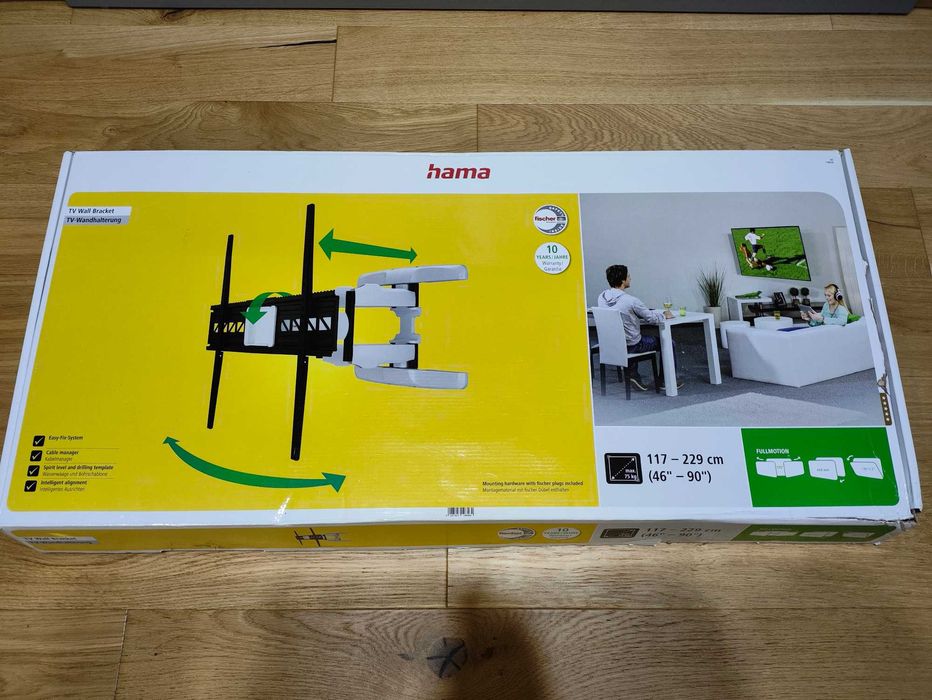 Uchwyt HAMA 118626 Fullmotion XL VESA 800x600 46''-90''