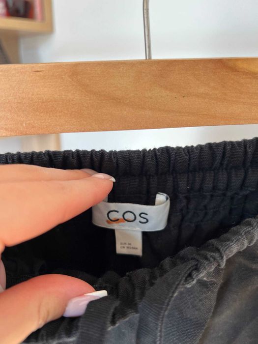 чорні котонові штани cos / штани cos