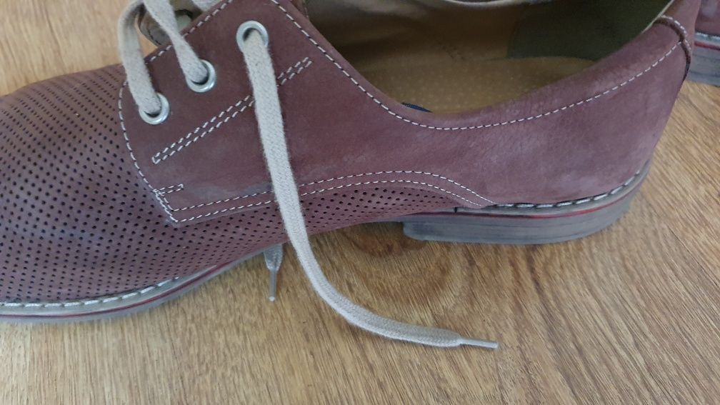 Buty pantofle skórzane roz.45