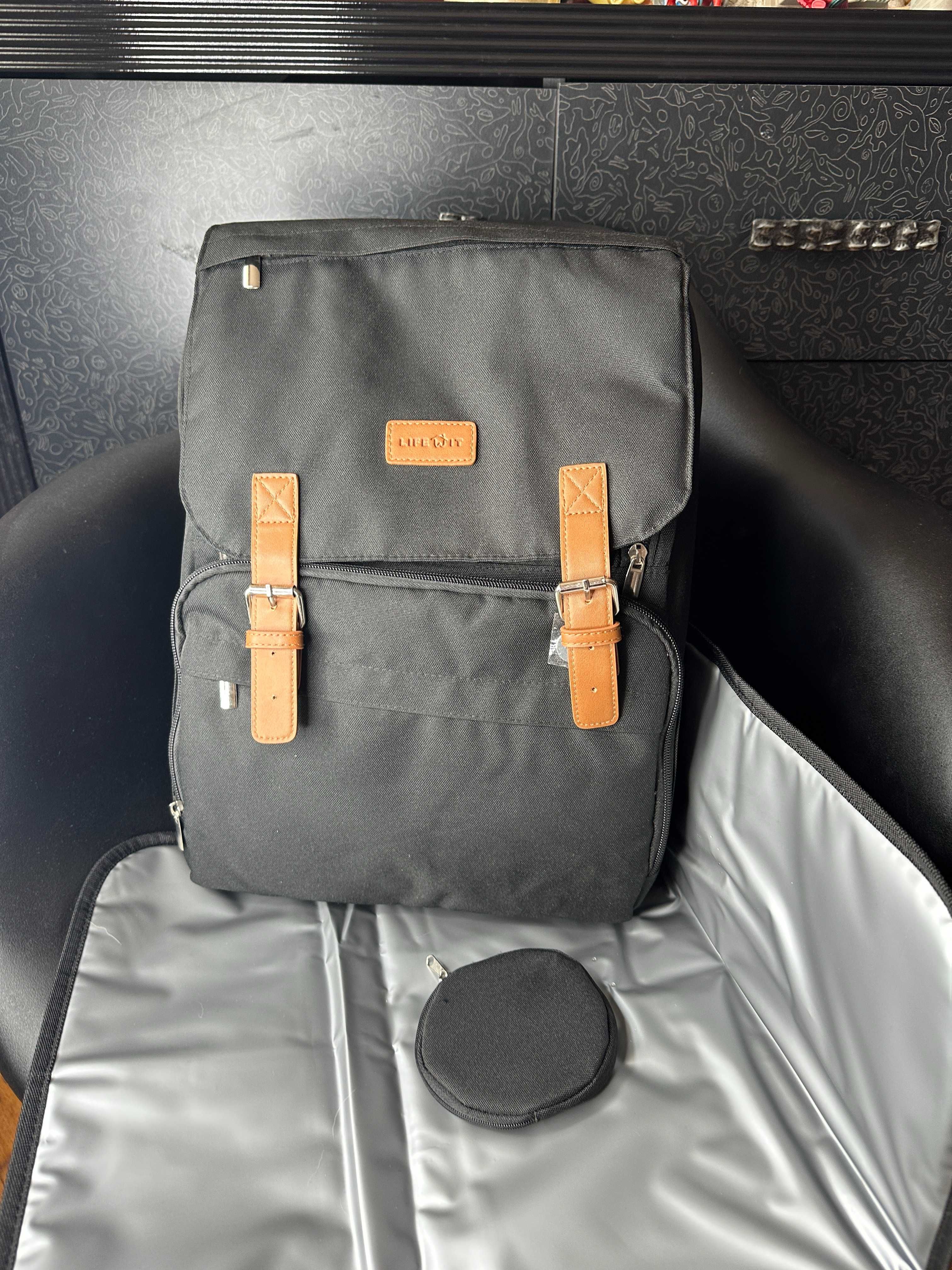 Рюкзак сумка для мами з кріпленнями на коляску Новий